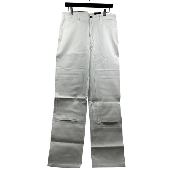 Dickies Pants Mens 30 x 32 White Carpenter Painter Streetwear Skater Loop-Free - Picture 1 of 8